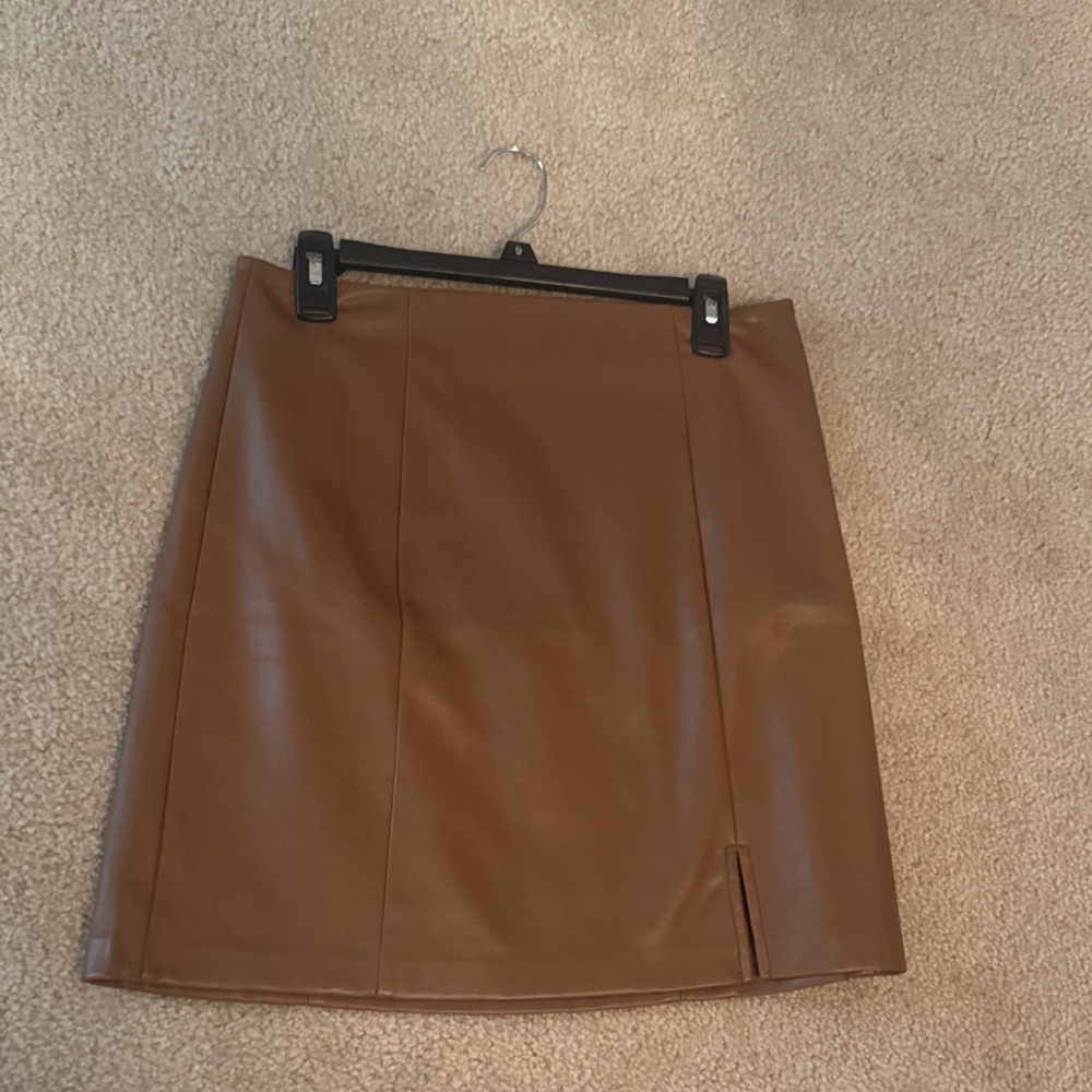 LOFT Tan Mini Skirt